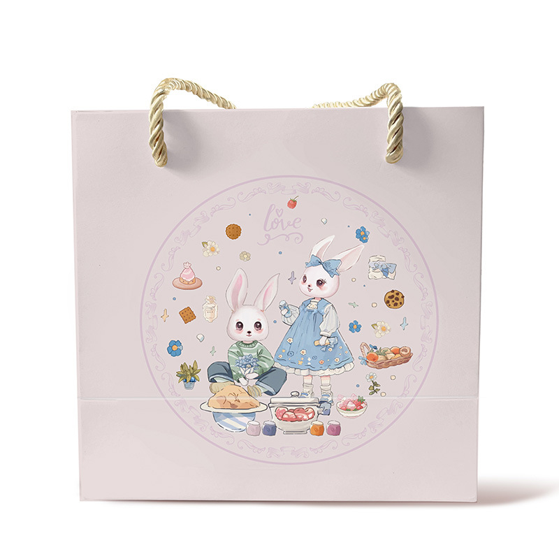 Okrugla limena kutija za kekse – elegantna kutija za slatkiše White Rabbit