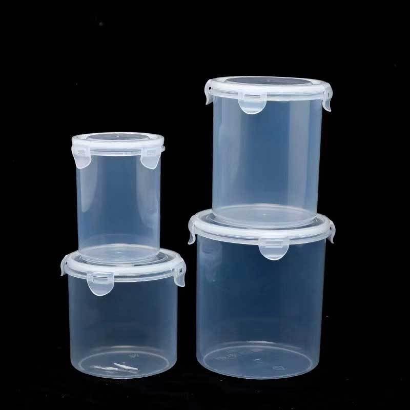 Prozirna plastična posuda za hranu s poklopcem, PP, 800-1000 ml, za zobene pahuljice i žitarice
