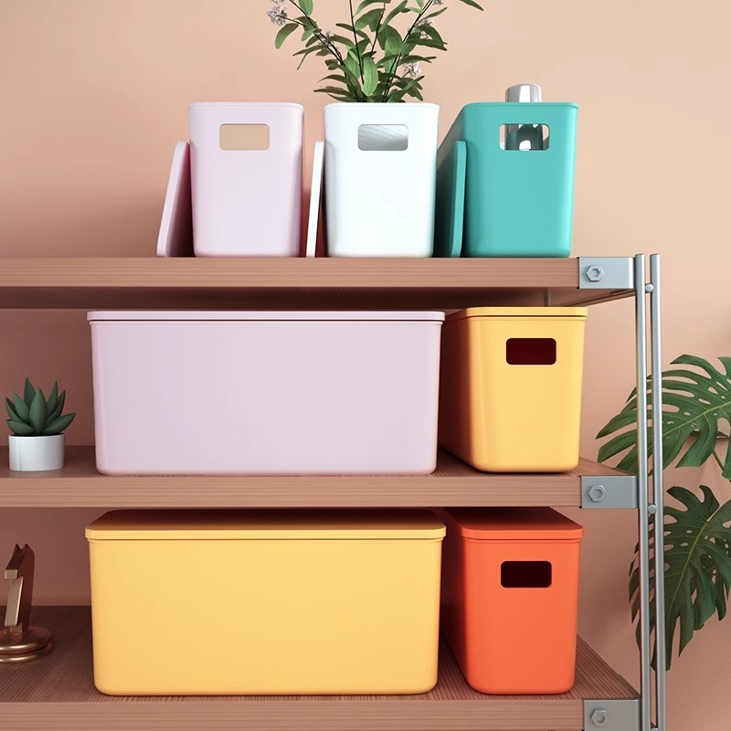 Plastična kutija za pohranu s poklopcem, za stolnu upotrebu — organizator za grickalice i sitnice, 18 L, kuhinja, dnevni boravak i kupaonica.