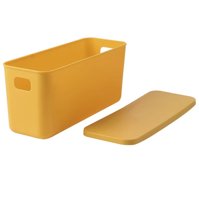 Plastična kutija za pohranu s poklopcem, za stolnu upotrebu — organizator za grickalice i sitnice, 18 L, kuhinja, dnevni boravak i kupaonica.