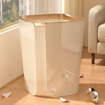 Kanta za smeće bez poklopca, 2025. model, veliki kapacitet 12 L i više, plastična, pogodna za kuhinju, spavaću sobu, dnevni boravak, kupaonicu, dom i ured