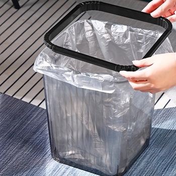 Proziran PET koš za otpad, elegantan minimalistički dizajn, kuhinjski koš 12 L za kućnu uporabu