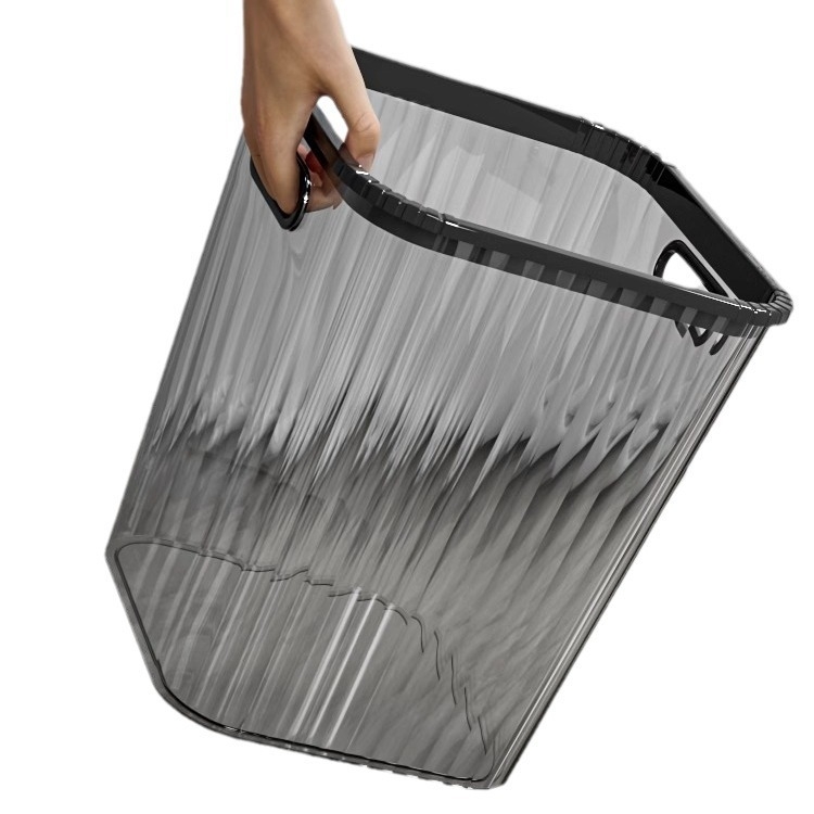 Proziran PET koš za otpad, elegantan minimalistički dizajn, kuhinjski koš 12 L za kućnu uporabu