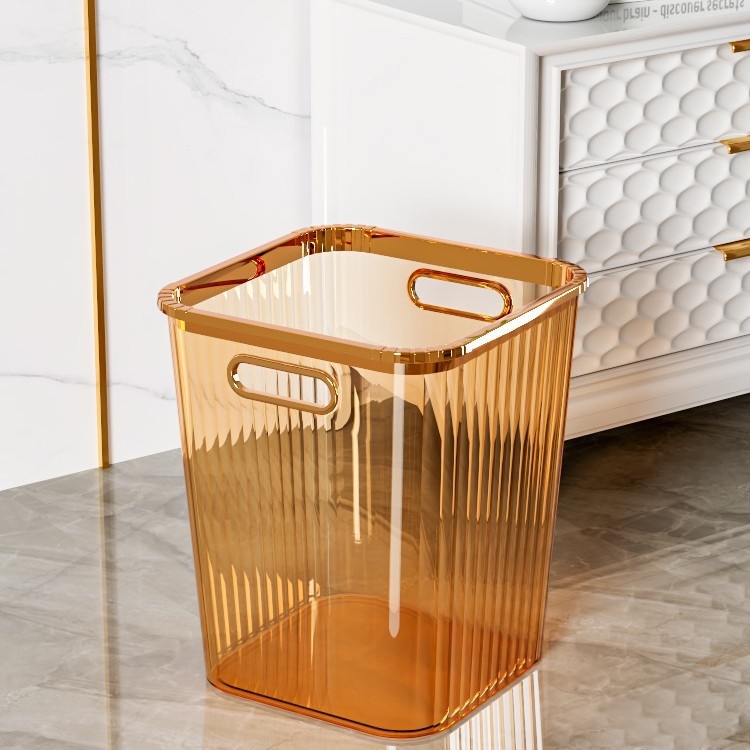 Proziran PET koš za otpad, elegantan minimalistički dizajn, kuhinjski koš 12 L za kućnu uporabu