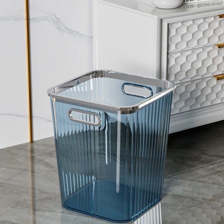 Proziran PET koš za otpad, elegantan minimalistički dizajn, kuhinjski koš 12 L za kućnu uporabu
