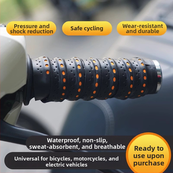Obal na riadidlá motocykla s protiskluzovým krytom, PVC, nepremokavý
