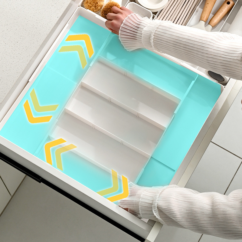 Izvlačni organizator ladice od PET plastike - za kozmetiku, uredske potrepštine i kuhinjske ladice