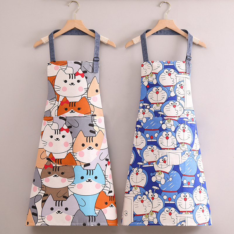 Ljetna platnena pregača za kućnu kuhinju, bez rukava, otporna na mrlje, slatka i moderna, jedna veličina