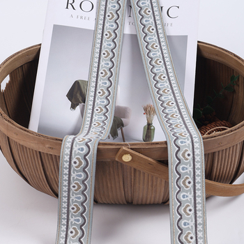 Poliesterska jacquard traka za rub, širine 4 cm, za zavjese i kauč