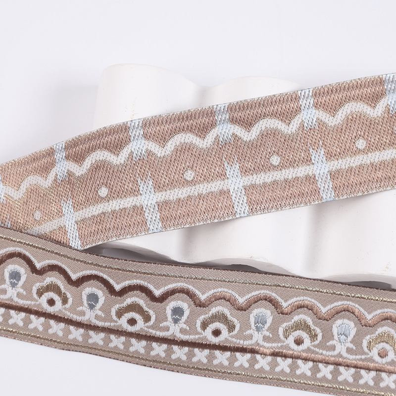 Poliesterska jacquard traka za rub, širine 4 cm, za zavjese i kauč