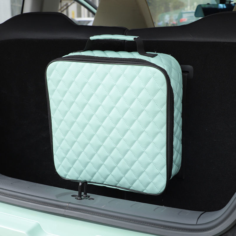 Kožni organizator za prtljažnik automobila, višenamjenska torba za pohranu s ručkom, 32×32×9 cm, univerzalna kompatibilnost
