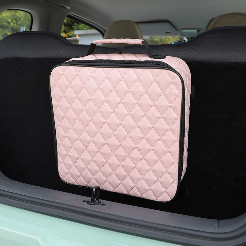 Kožni organizator za prtljažnik automobila, višenamjenska torba za pohranu s ručkom, 32×32×9 cm, univerzalna kompatibilnost