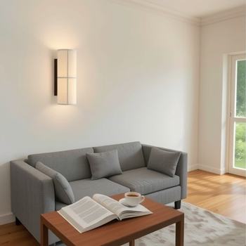 Zidna lampa s platnenim abažurjem, Wabi-Sabi stil, minimalističko osvjetljenje za dnevni boravak i spavaću sobu, LED rasvjeta za hodnik s japanskim ugođajem