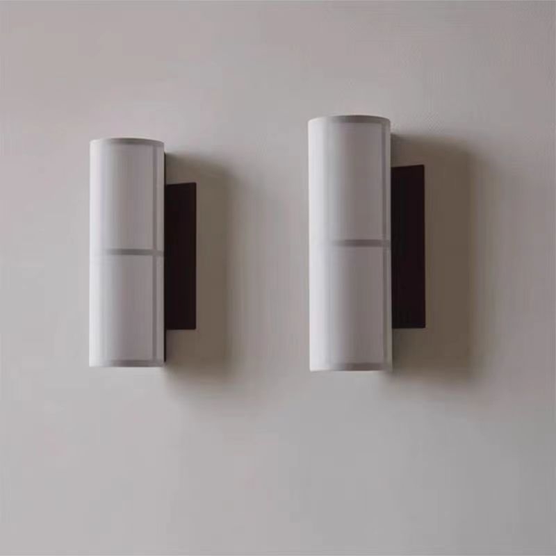 Zidna lampa s platnenim abažurjem, Wabi-Sabi stil, minimalističko osvjetljenje za dnevni boravak i spavaću sobu, LED rasvjeta za hodnik s japanskim ugođajem