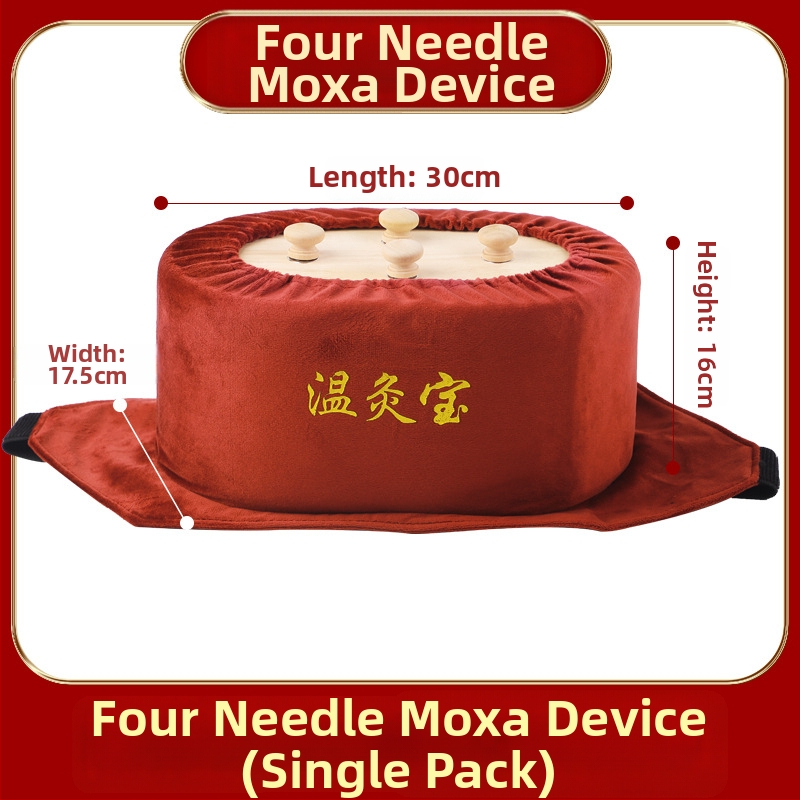 Drevená bezdymová kazeta na moxibustion s reguláciou teploty – prenosné zariadenie pre pás, brucho a krk