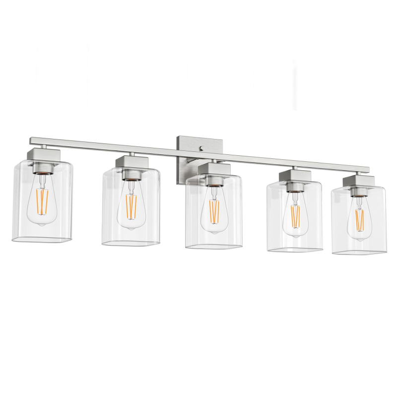 Lampa za ogledalo kupaonice LED zidna svjetiljka, staklena, skandinavski stil