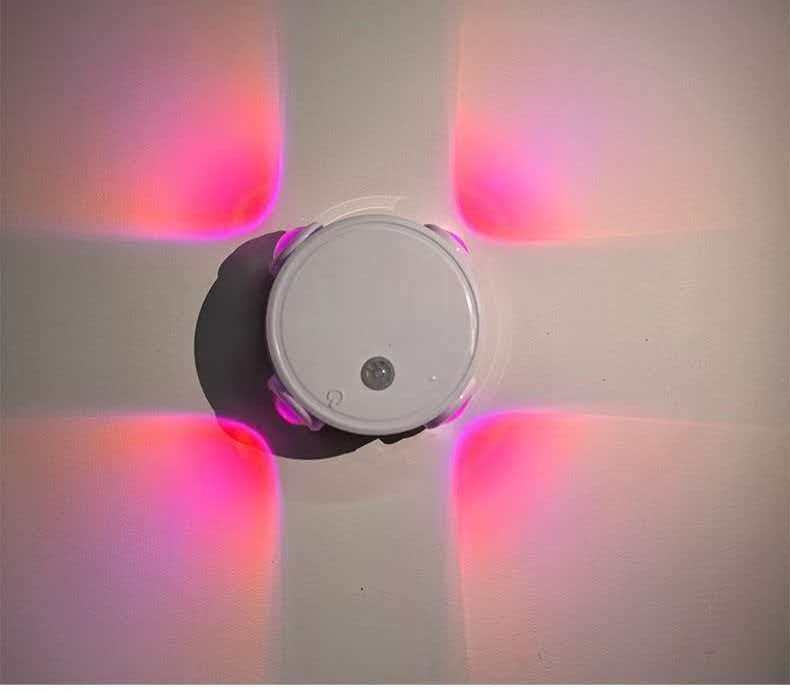 Senzor pokreta, minimalistična magnetna LED lampa za zid ili stol, u obliku oka mačke, višebojna LED s ugrađenom baterijom