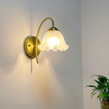 Stenska noćna svjetiljka uz krevet – glavna spavaća soba, minimalistički moderni nordijski stil, pogodna za radnu sobu, balkon, hodnik i dnevni boravak