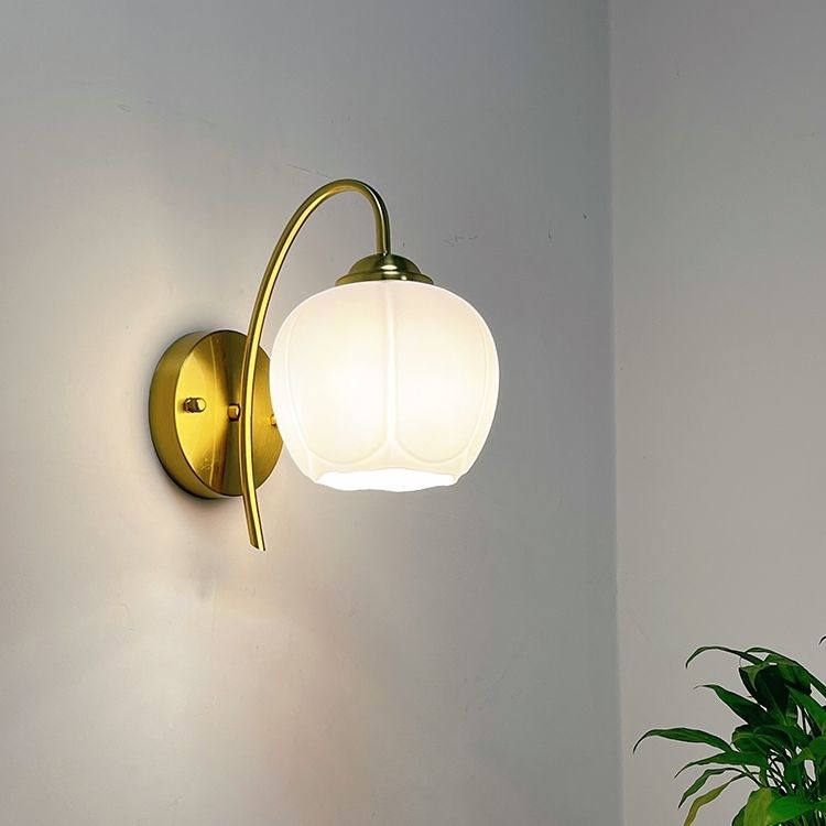 Stenska noćna svjetiljka uz krevet – glavna spavaća soba, minimalistički moderni nordijski stil, pogodna za radnu sobu, balkon, hodnik i dnevni boravak