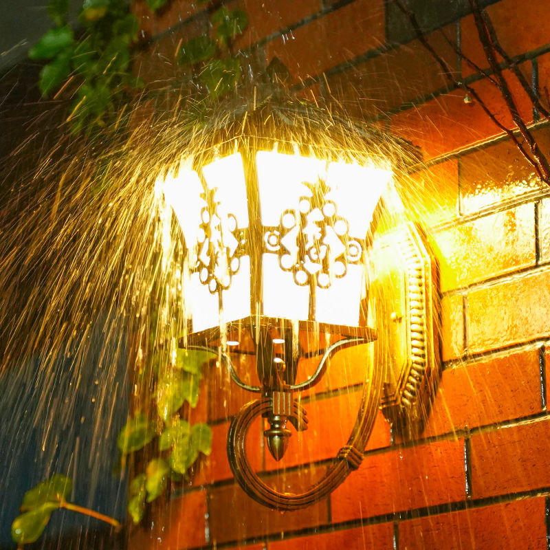 Solarna vanjska zidna svjetiljka, super jaka, vodootporna, za fasadu vile, ulaz, balkon i vrt, retro stila