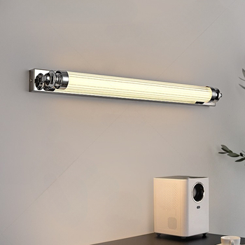 Bauhaus minimalistna duga zidna lampa za hodnik i kupaonsko ogledalo, LED