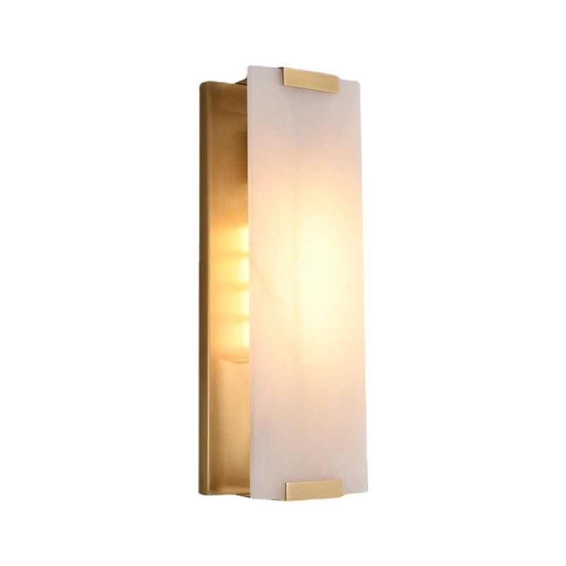 Mramorna zidna lampa u novom kineskom stilu za dnevni boravak, spavaću sobu, zid iza kreveta, hodnik, LED rasvjeta u retro stilu
