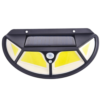 Solarna zidna svjetiljka s 102 LED, osvjetljenje sa četiri strane, senzor pokreta, vodootporna vanjska rasvjeta dvorišta