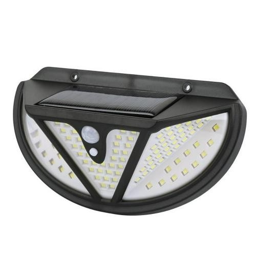 Solarna zidna svjetiljka s 102 LED, osvjetljenje sa četiri strane, senzor pokreta, vodootporna vanjska rasvjeta dvorišta