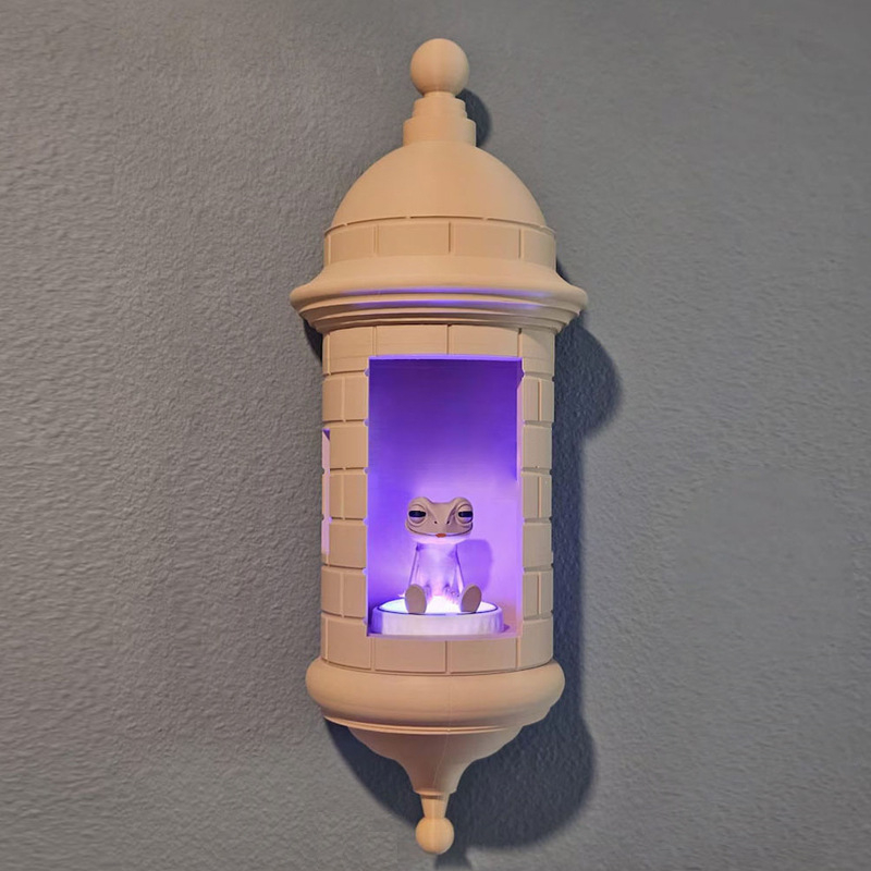 Garita zidna lampa Coqui žaba, 3D ispisana lampa, na skladištu