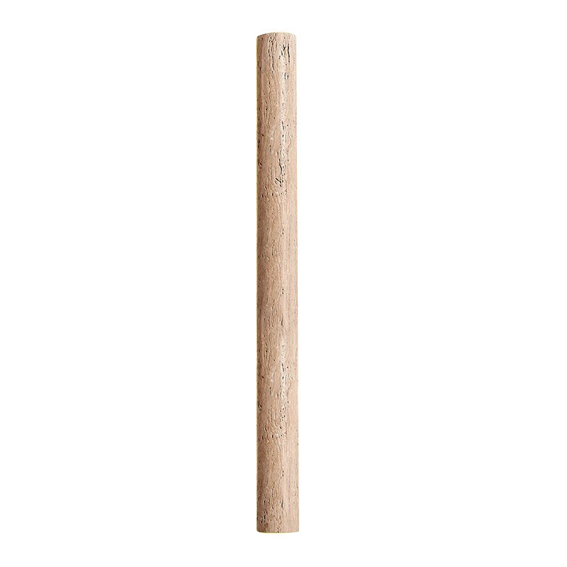 Žuto travertinsko linearno LED zidno svjetlo, u stilu Wabi-Sabi, dizajnerska retro atmosfera za stubište i pozadinu dnevnog boravka