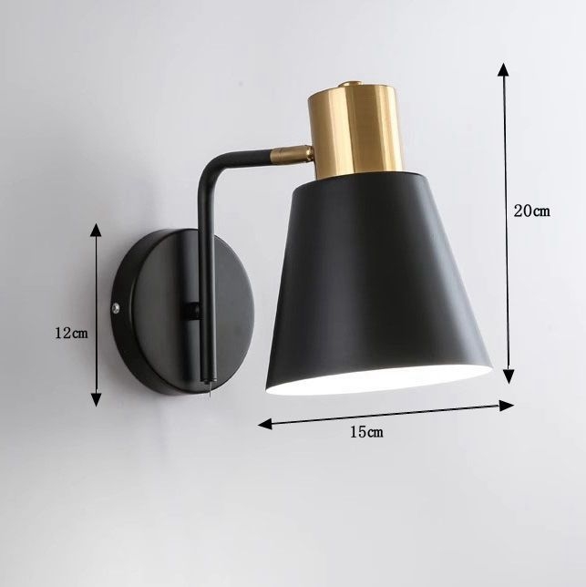 Nordijska minimalistička zidna lampa za spavaću sobu i hodnik, podesivo tijelo, LED