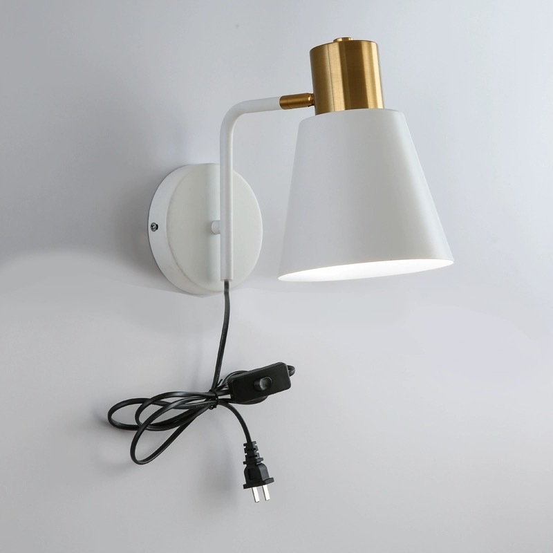 Nordijska minimalistička zidna lampa za spavaću sobu i hodnik, podesivo tijelo, LED