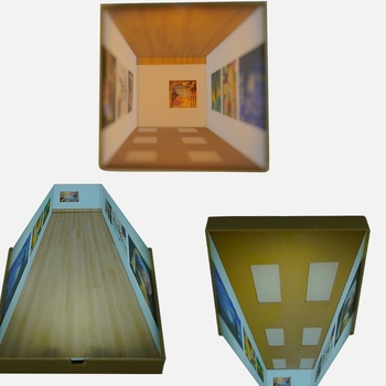 3D vizualna noćna svjetiljka za zid, geometrijska zidna svjetiljka, bez bušenja, akril