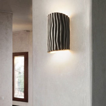 Nordijska moderna minimalistička zidna lampa od smole za spavaću sobu, hodnik i dnevni boravak – stil wabi-sabi
