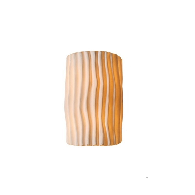 Nordijska moderna minimalistička zidna lampa od smole za spavaću sobu, hodnik i dnevni boravak – stil wabi-sabi