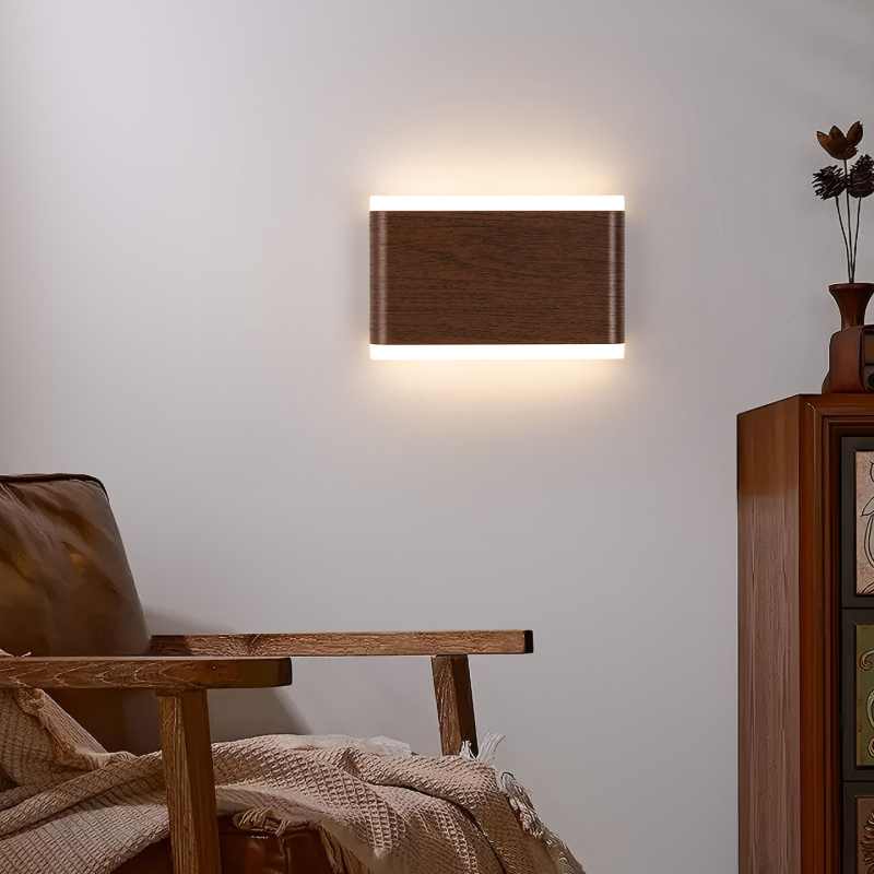 Retro minimalistička zidna svjetiljka, zaštita očiju, noćna svjetiljka za spavaću sobu, dnevni boravak i hodnik, skandinavski dizajn, 125L