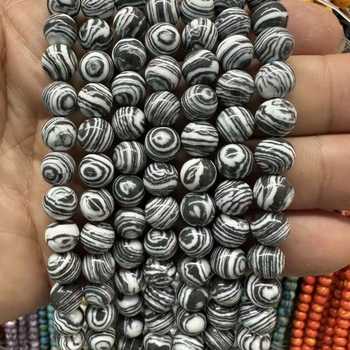 Kugličaste perle od sintetičkog turkiza, 8 mm, za nakit i narukvice, DIY, labave perle
