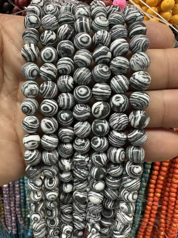 Kugličaste perle od sintetičkog turkiza, 8 mm, za nakit i narukvice, DIY, labave perle