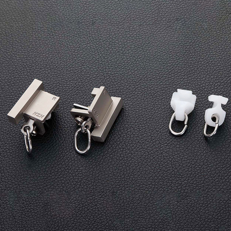 Aluminijska šina za zavjese – ravna šina, jednostruka i dvostruka šina, gornja i bočna montaža, tih klizni dio, rimska šipka