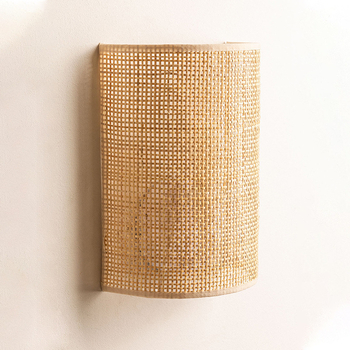 Zidna lampa od ratana u japanskom stilu za spavaću sobu, minimalistički wabi-sabi dizajn, pogodna za dnevni boravak, hodnik i ulaz, retro minimalistna noćna lampica za gostinjsku smještaj