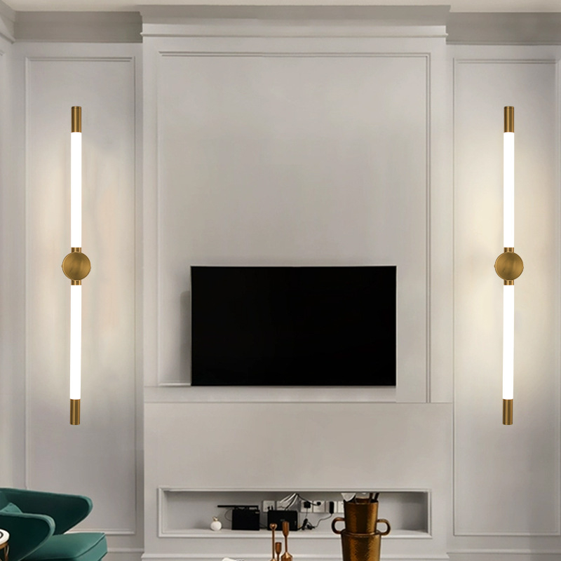 Duga linearna LED zidna lampa, moderni minimalistički stil, za dnevni boravak, spavaću sobu i hodnik.