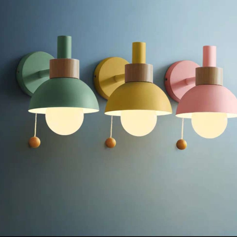 Nordijski minimalistički zidni svjetiljka za dnevni boravak, hodnik i spavaću sobu - Macaron boja