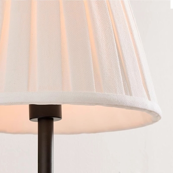 Francuski stil vintage bakrena zidna lampa s platnenim sjenilom za spavaću sobu i ogledalom za dnevni boravak ili hodnik – američki retro minimalistički dizajn