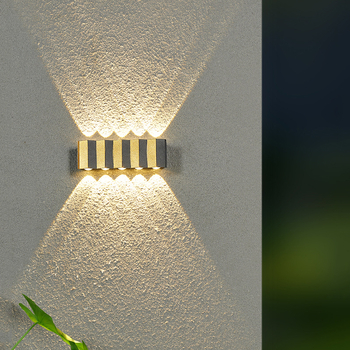 LED vanjska vodootporna zidna svjetiljka s efektom wall washer, moderan kreativni dizajn za vrt i balkon