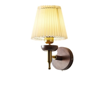 Zidna lampa s povlačnim prekidačem za spavaću sobu, stil wabi-sabi, retro lampa za čitanje, atmosfersko svjetlo u američkom stilu