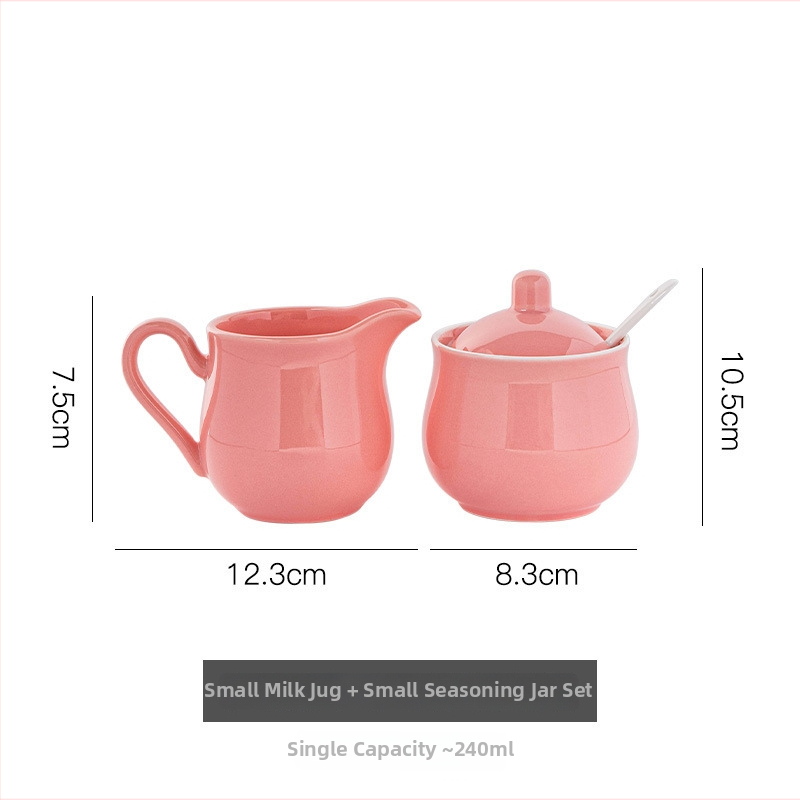 Sada keramickej kanvičky na mlieko a cukorníčka, 350 ml, minimalistický štýl pre domáce použitie