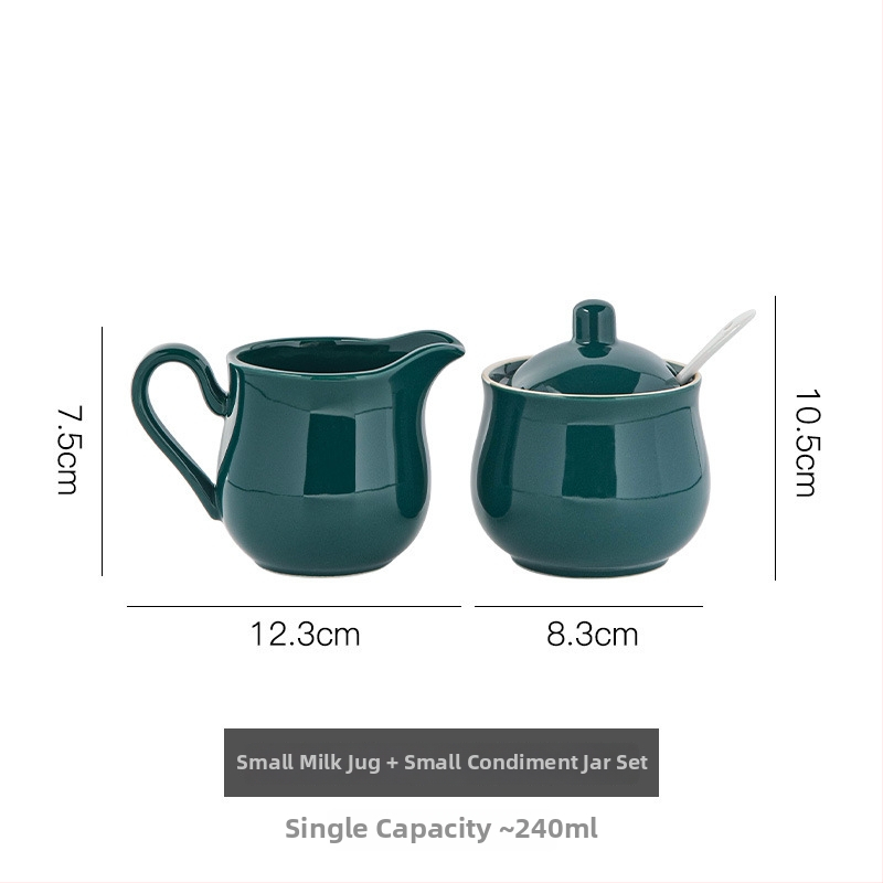 Sada keramickej kanvičky na mlieko a cukorníčka, 350 ml, minimalistický štýl pre domáce použitie