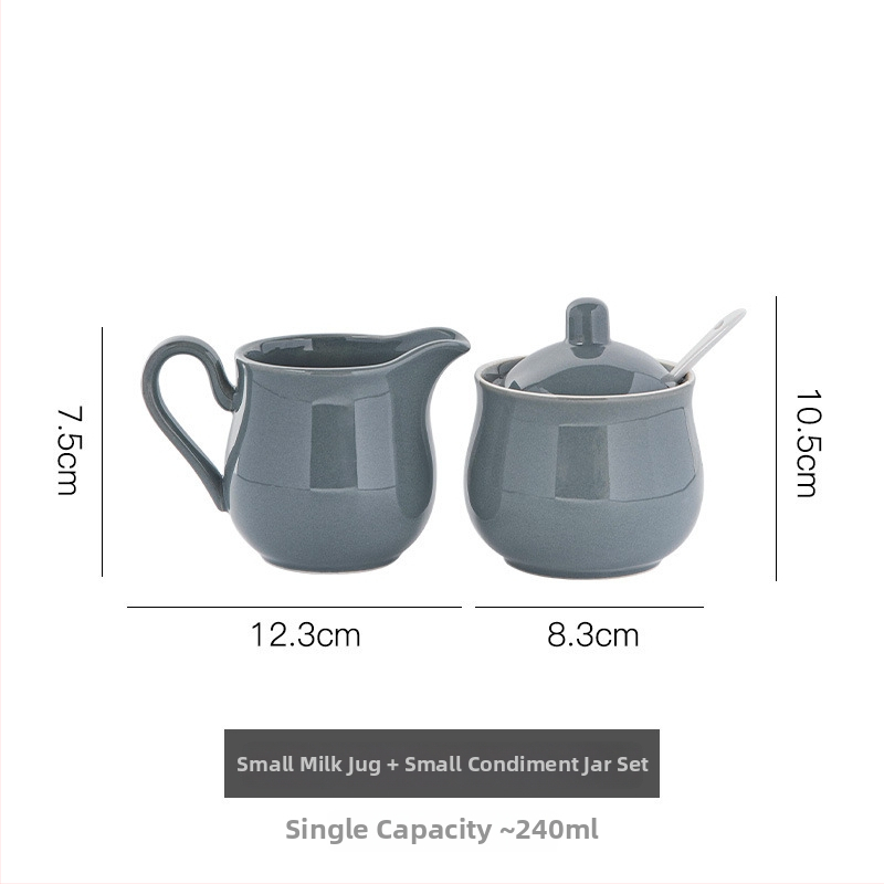 Sada keramickej kanvičky na mlieko a cukorníčka, 350 ml, minimalistický štýl pre domáce použitie