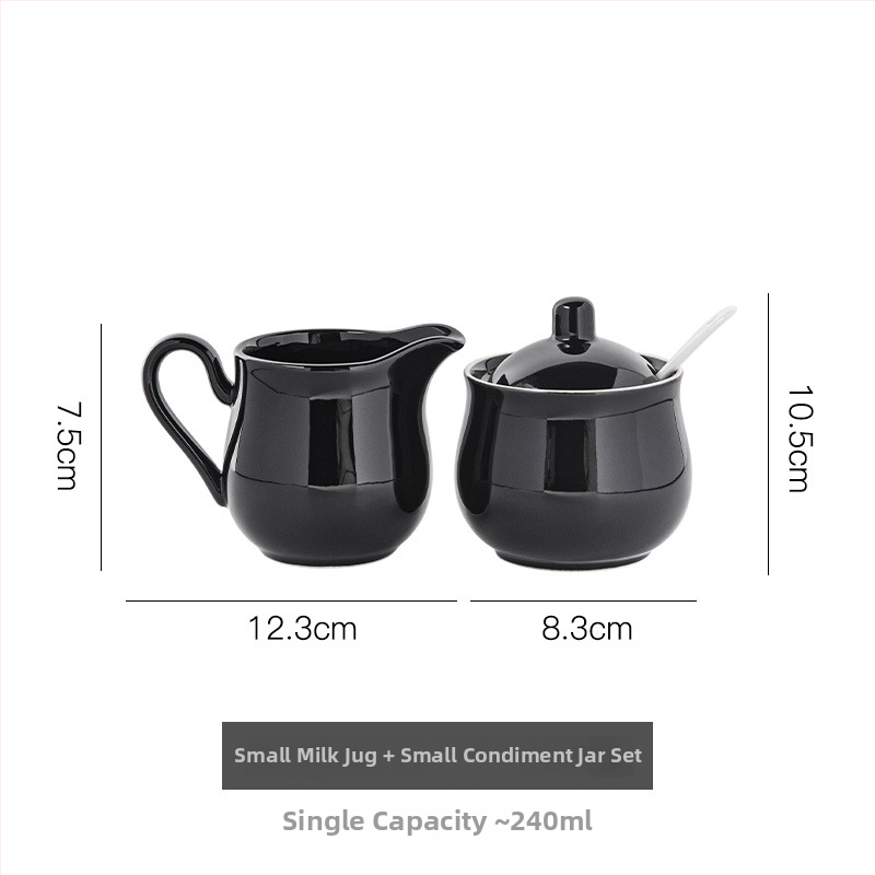 Sada keramickej kanvičky na mlieko a cukorníčka, 350 ml, minimalistický štýl pre domáce použitie