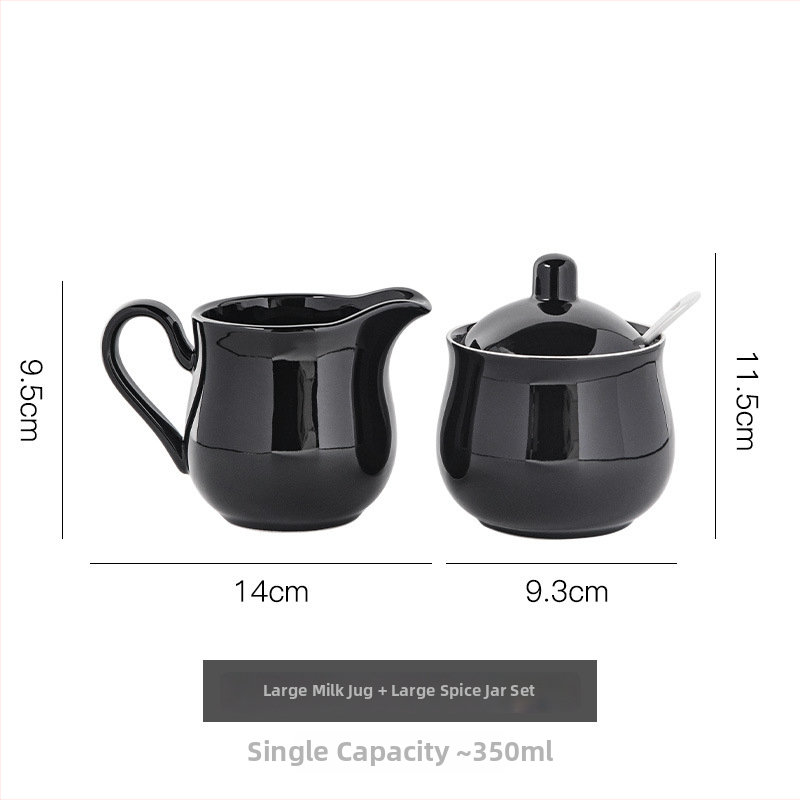 Sada keramickej kanvičky na mlieko a cukorníčka, 350 ml, minimalistický štýl pre domáce použitie